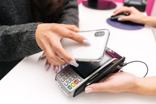 smart payment solutions in a nail salon