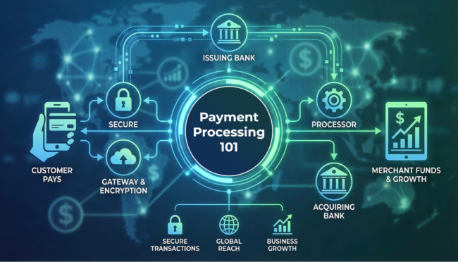 payment processing how it works diagram